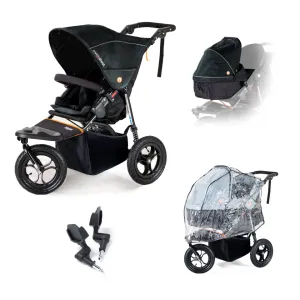 Out n About Single Nipper V5 New Parent Starter Bundle - Summit Black - Please allow 7 days for delivery
