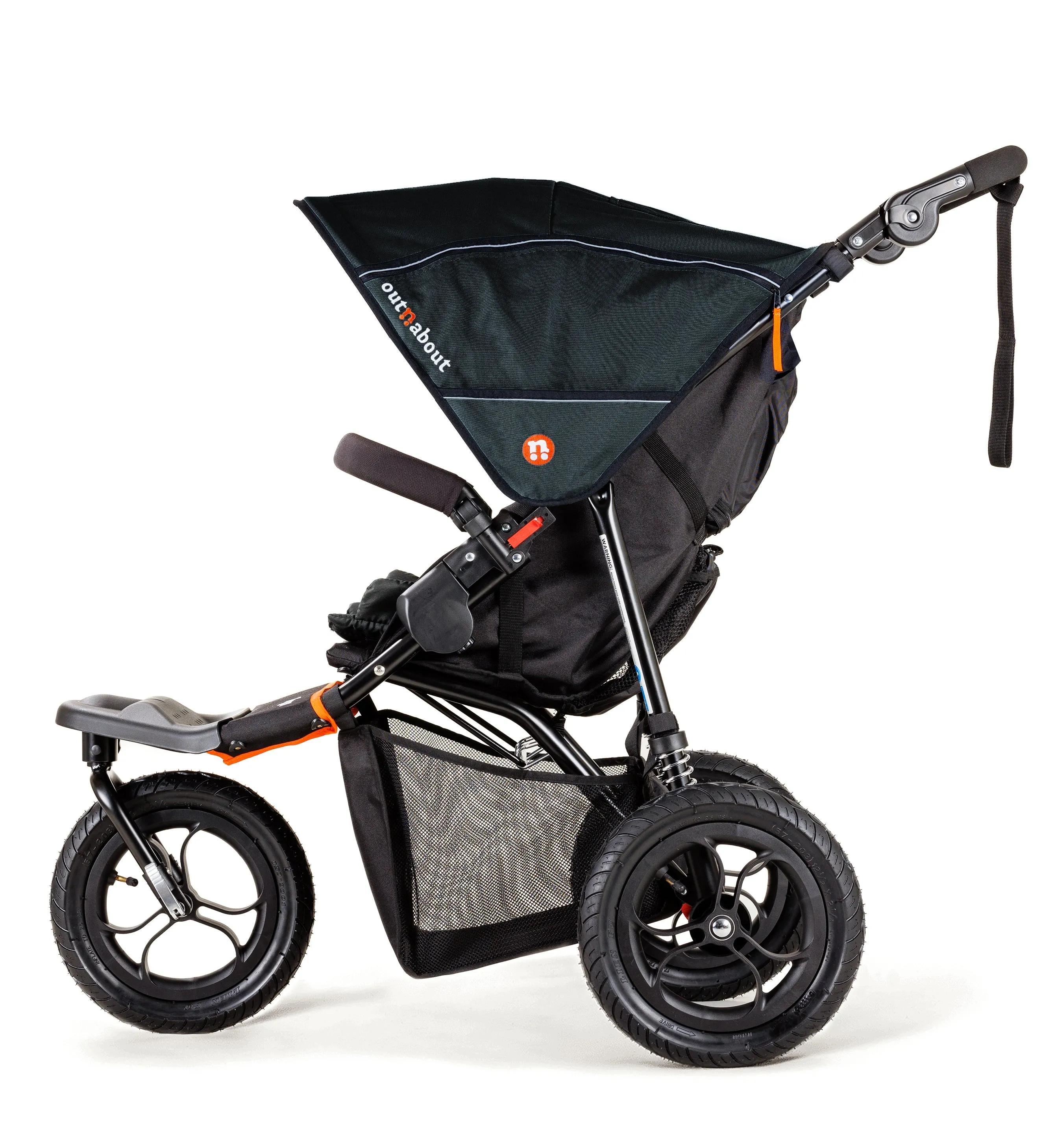 Out n About Single Nipper V5 New Parent Starter Bundle - Summit Black - Please allow 7 days for delivery