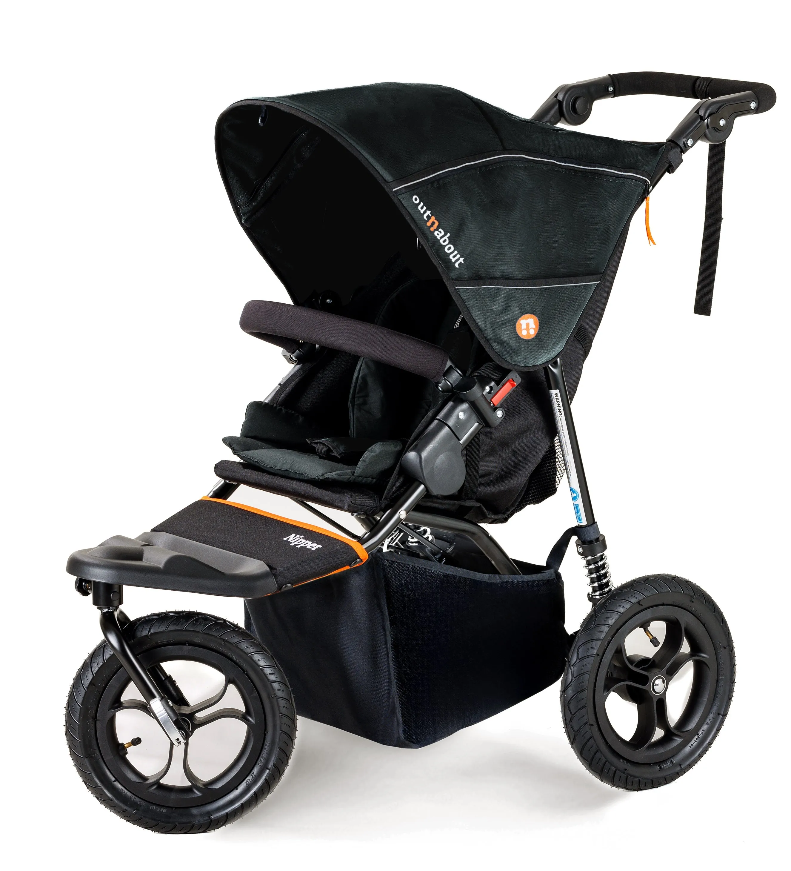 Out n About Single Nipper V5 New Parent Starter Bundle - Summit Black - Please allow 7 days for delivery