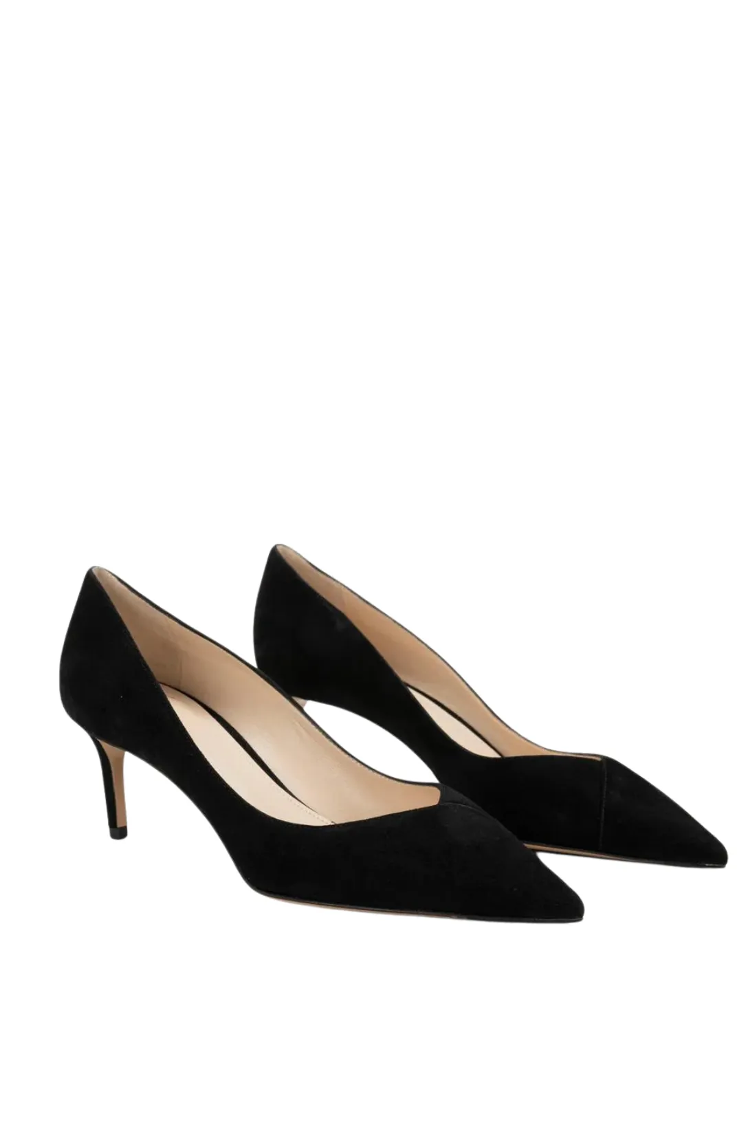 Pamela 60 Suede Pump | Black