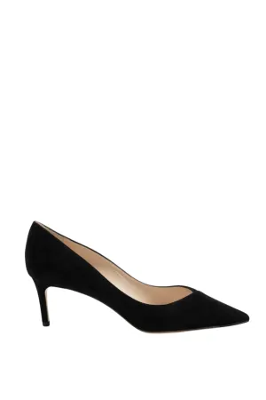Pamela 60 Suede Pump | Black
