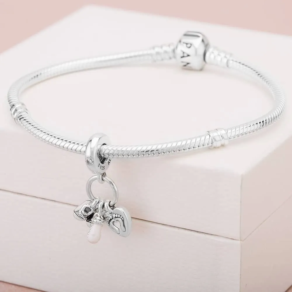 Pandora Baby Bottle and Shoes Dangle Charm