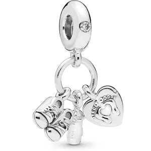 Pandora Baby Bottle and Shoes Dangle Charm