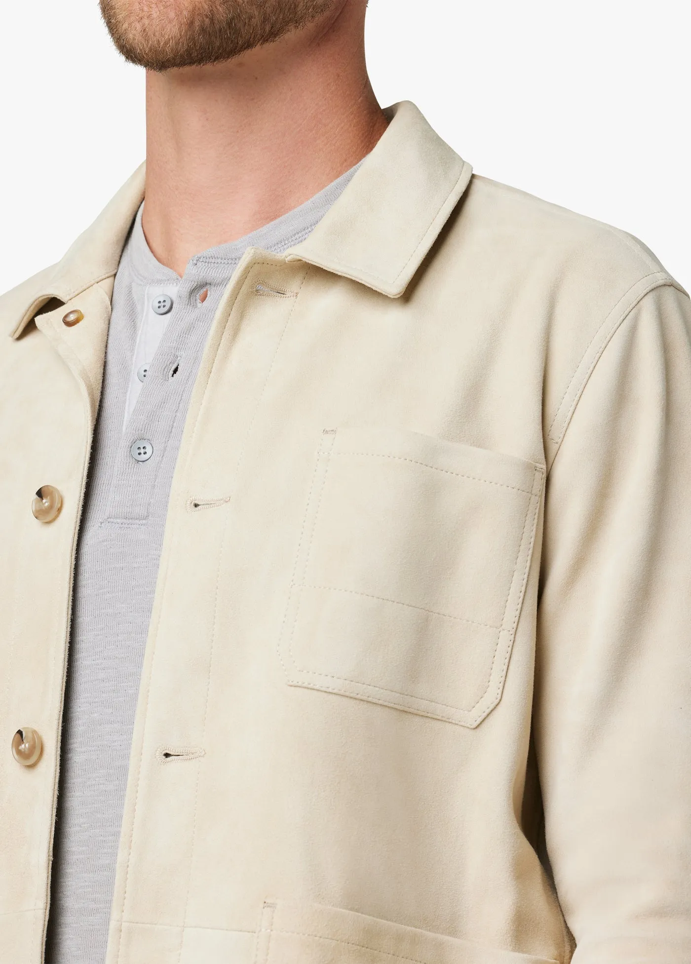 PARKER SUEDE CHORE JACKET