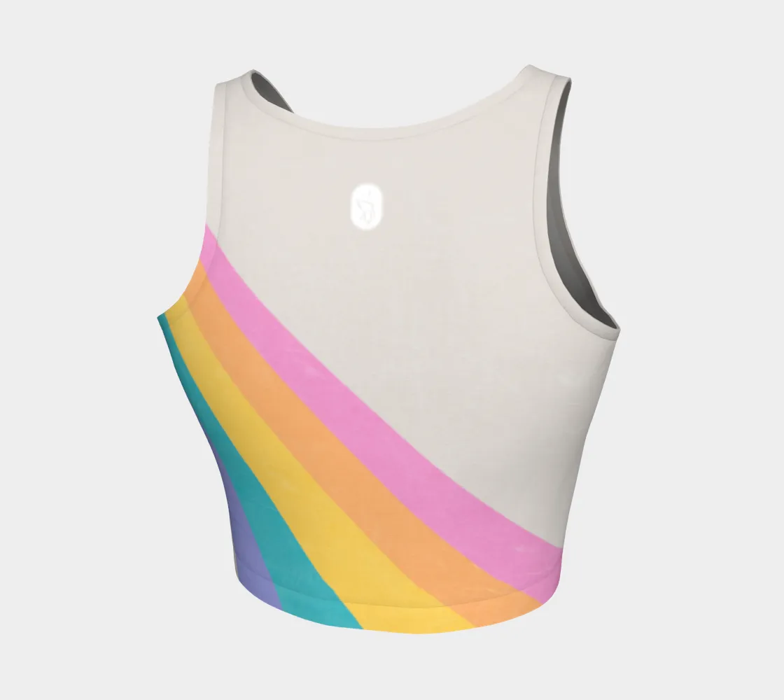 Pastel Rainbow Color Block Top