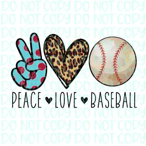 Peace Love Baseball 2