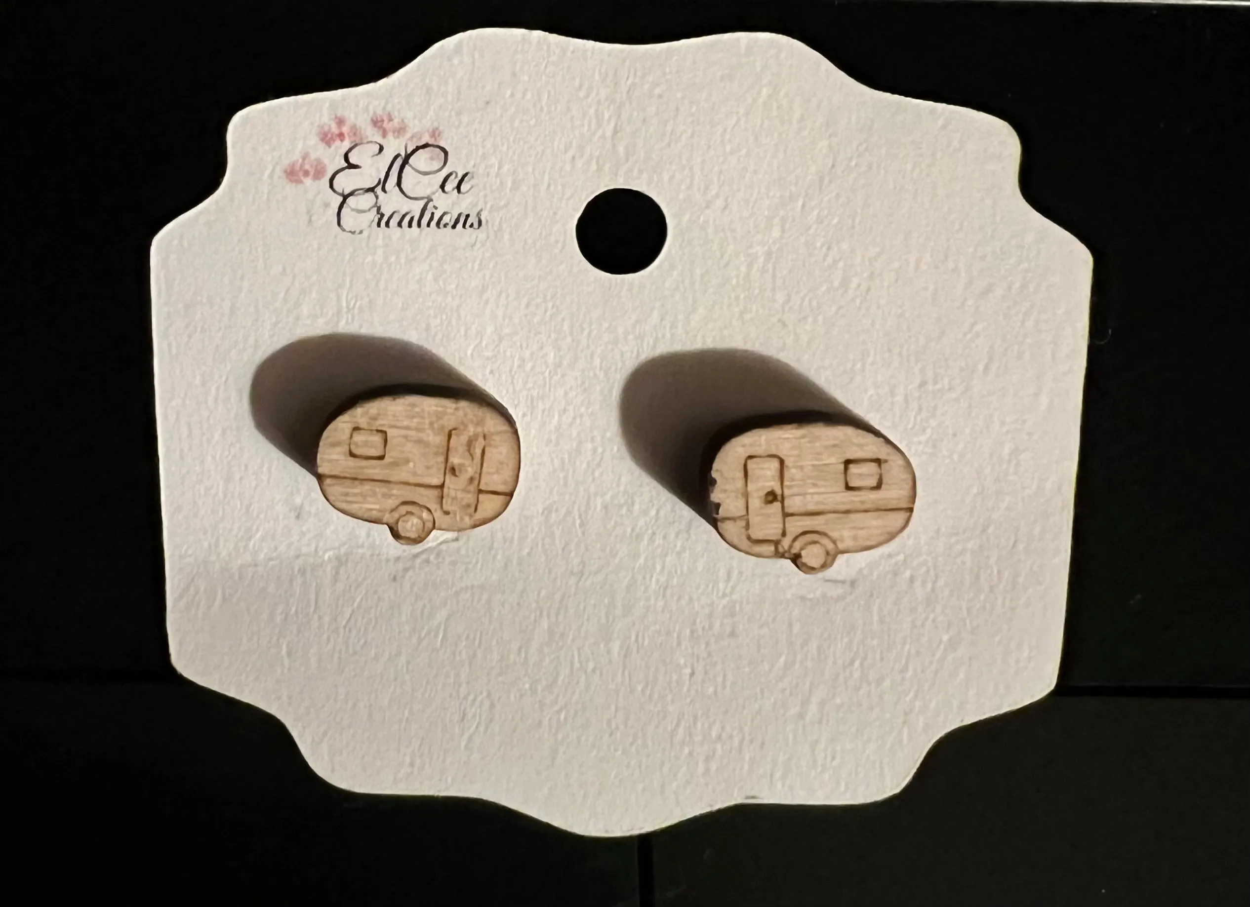 Petite Retro Style Camper Stud Earrings