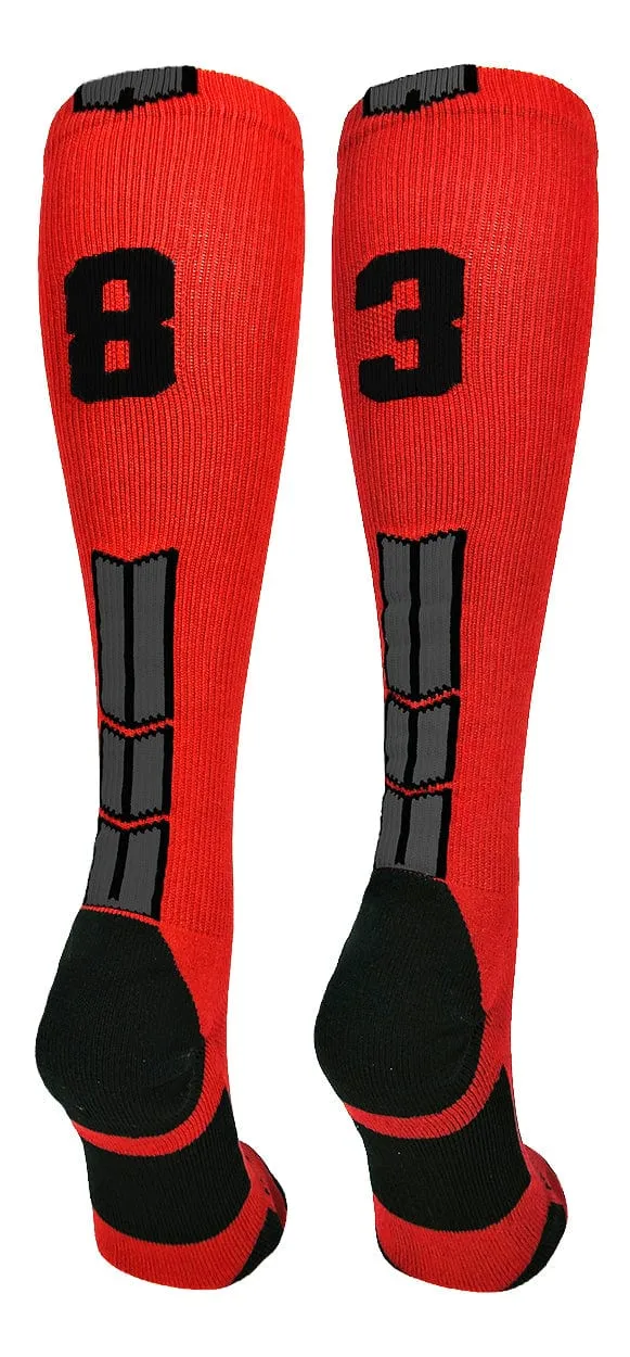 Player Id Jersey Number Socks Over the Calf Length Red Black