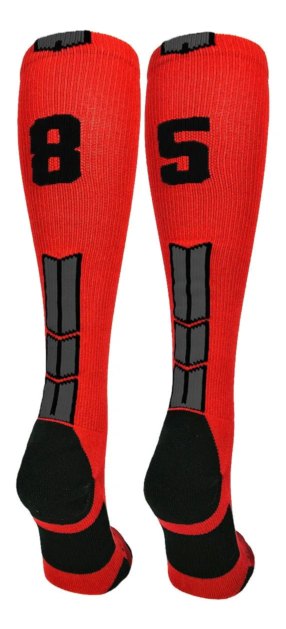 Player Id Jersey Number Socks Over the Calf Length Red Black