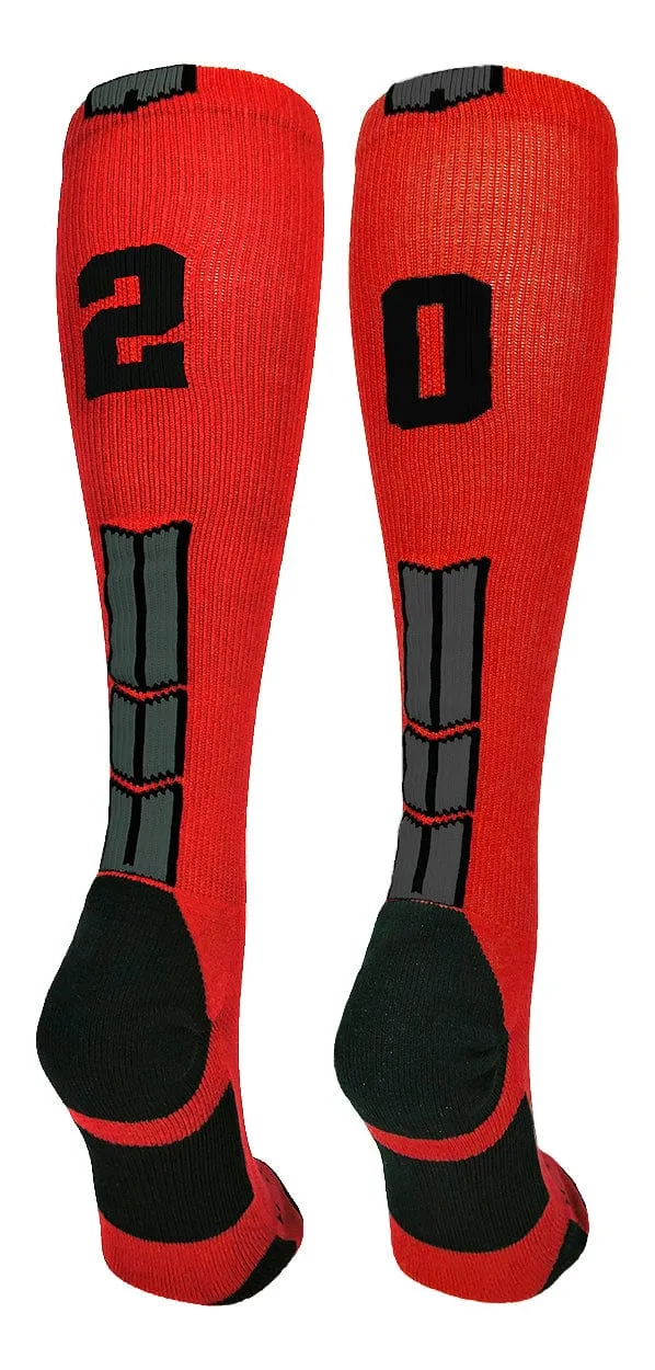 Player Id Jersey Number Socks Over the Calf Length Red Black