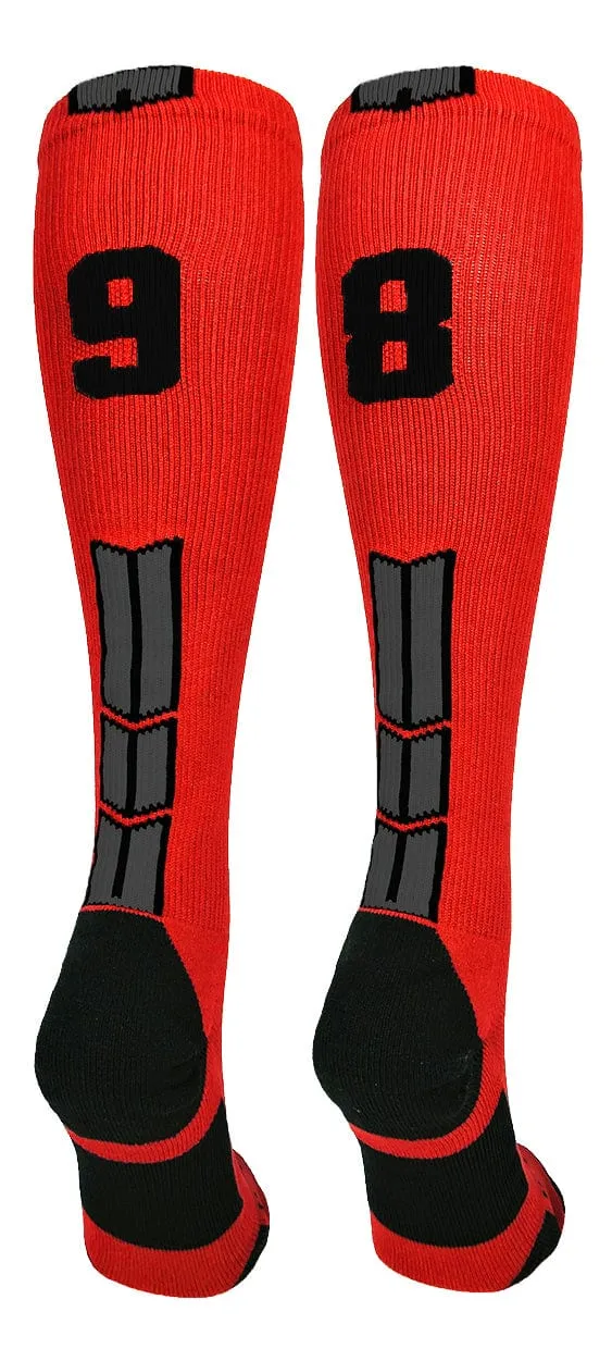 Player Id Jersey Number Socks Over the Calf Length Red Black