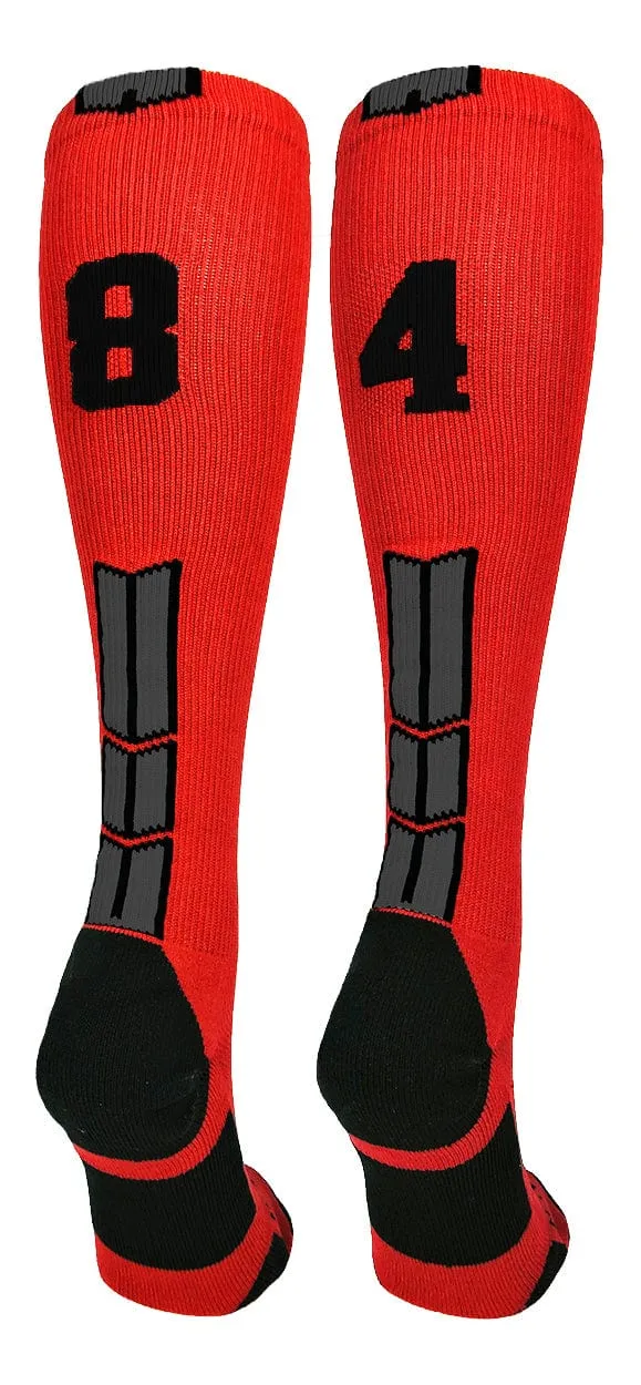 Player Id Jersey Number Socks Over the Calf Length Red Black
