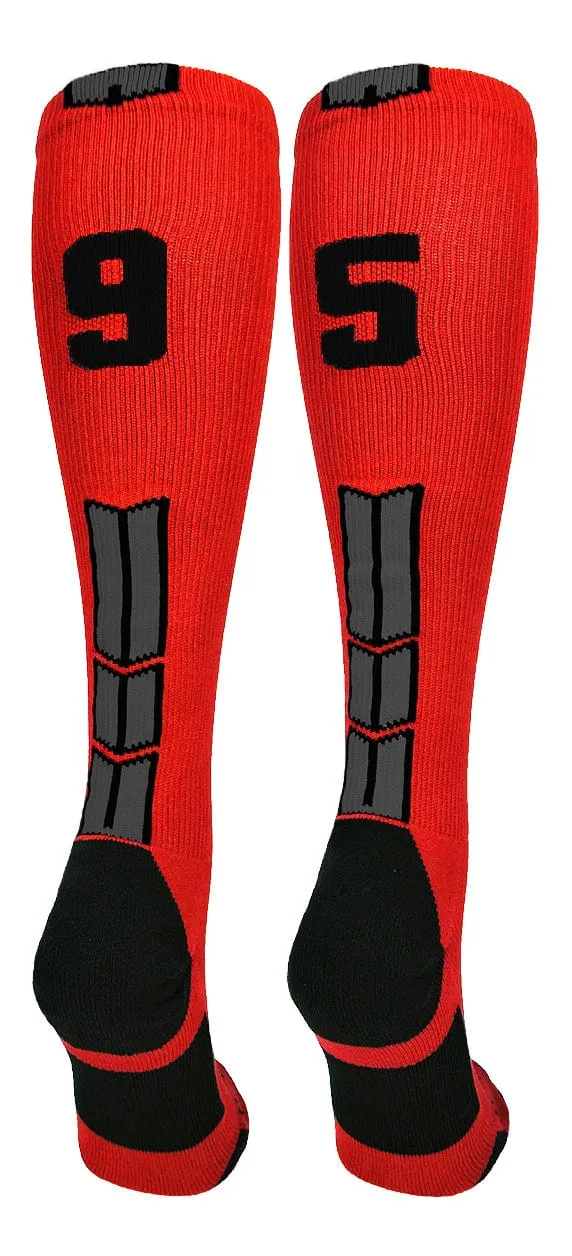 Player Id Jersey Number Socks Over the Calf Length Red Black