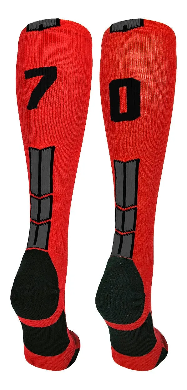 Player Id Jersey Number Socks Over the Calf Length Red Black