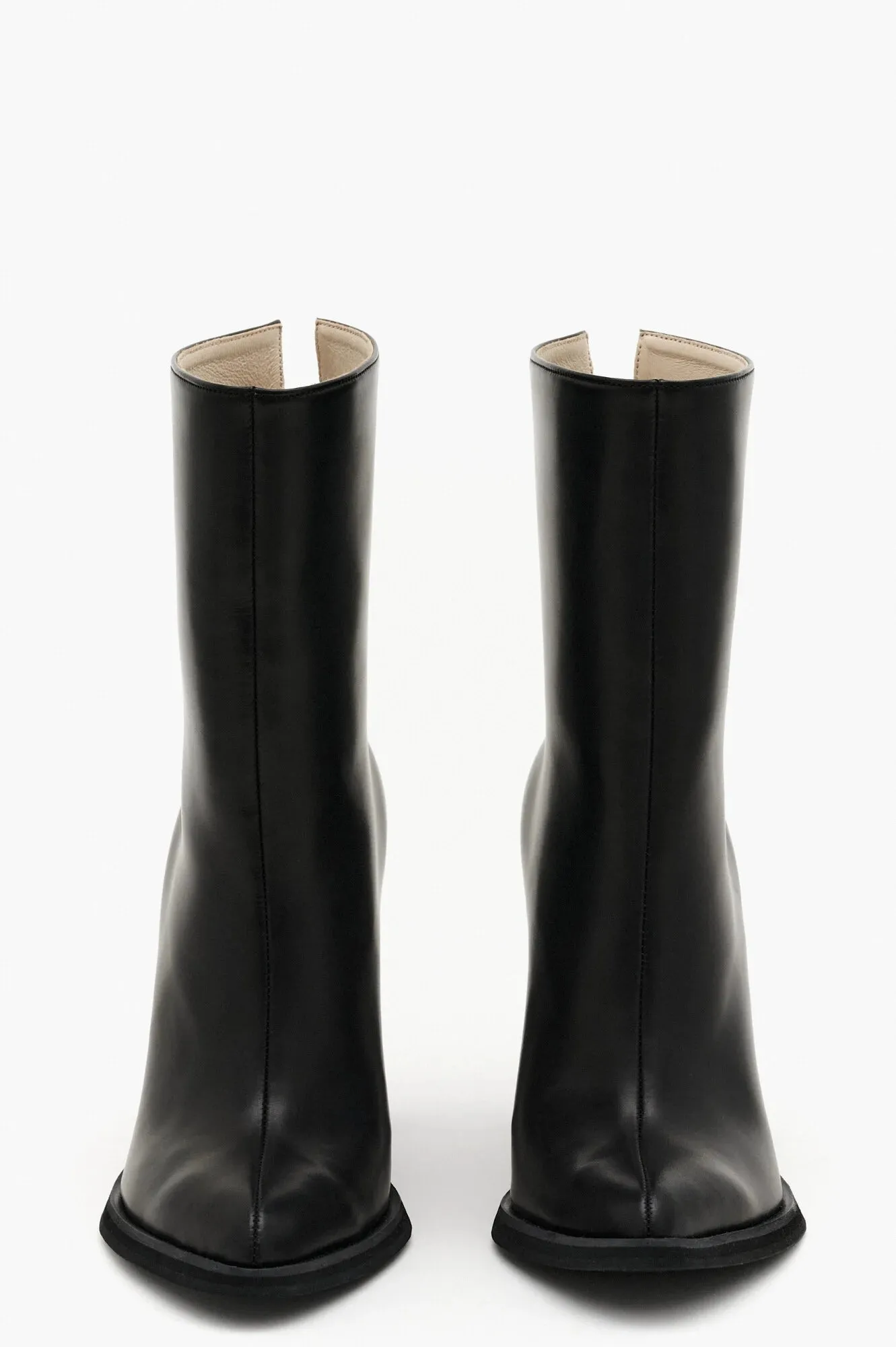 Pointed Toe Black Ankle Boots