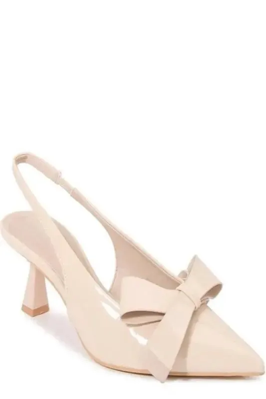 Pointed Toe Heel with Bow