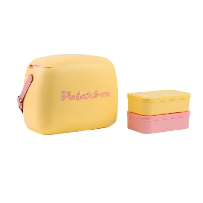 Polarbox CoolerBag & 2 Lunch Box Yell Rosa Baby 6 Liter 10015