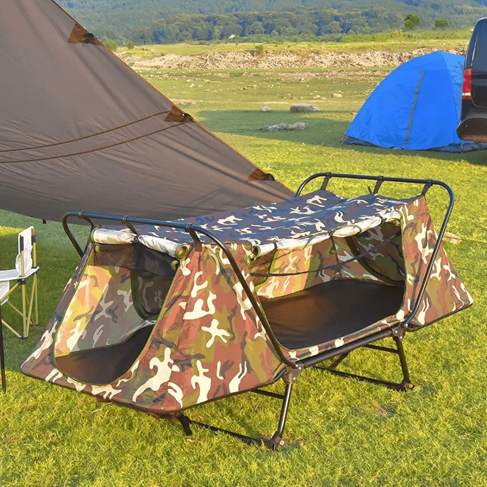Portable One Person Outdoor Off The Ground Camping Cot Bed Tent