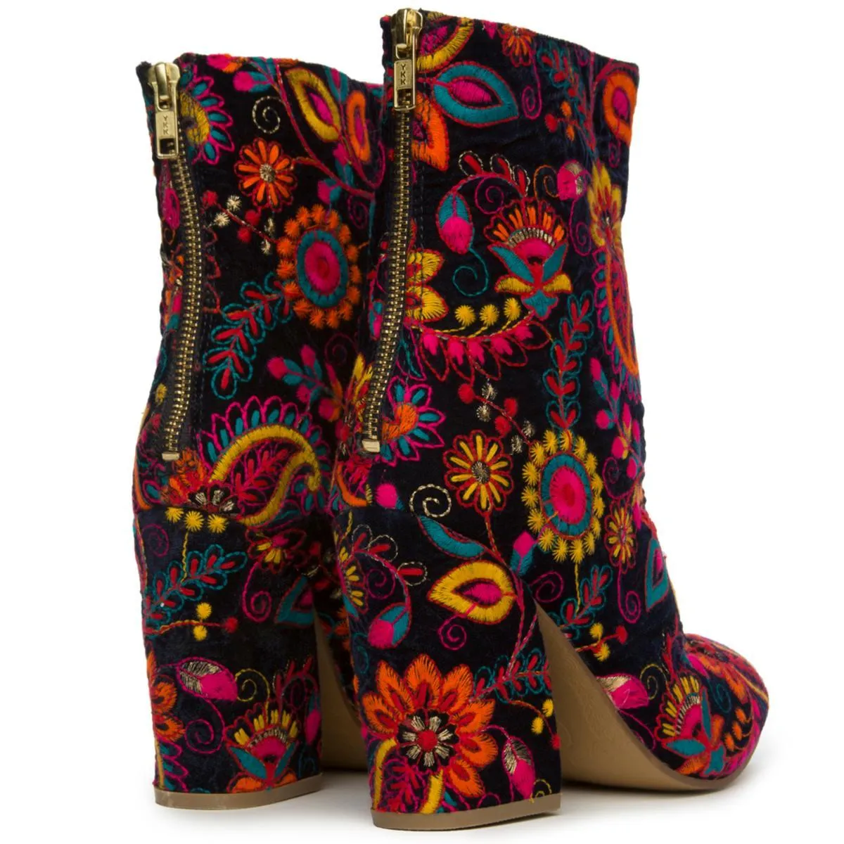Power Navy Heeled Booties NAVY BLUE