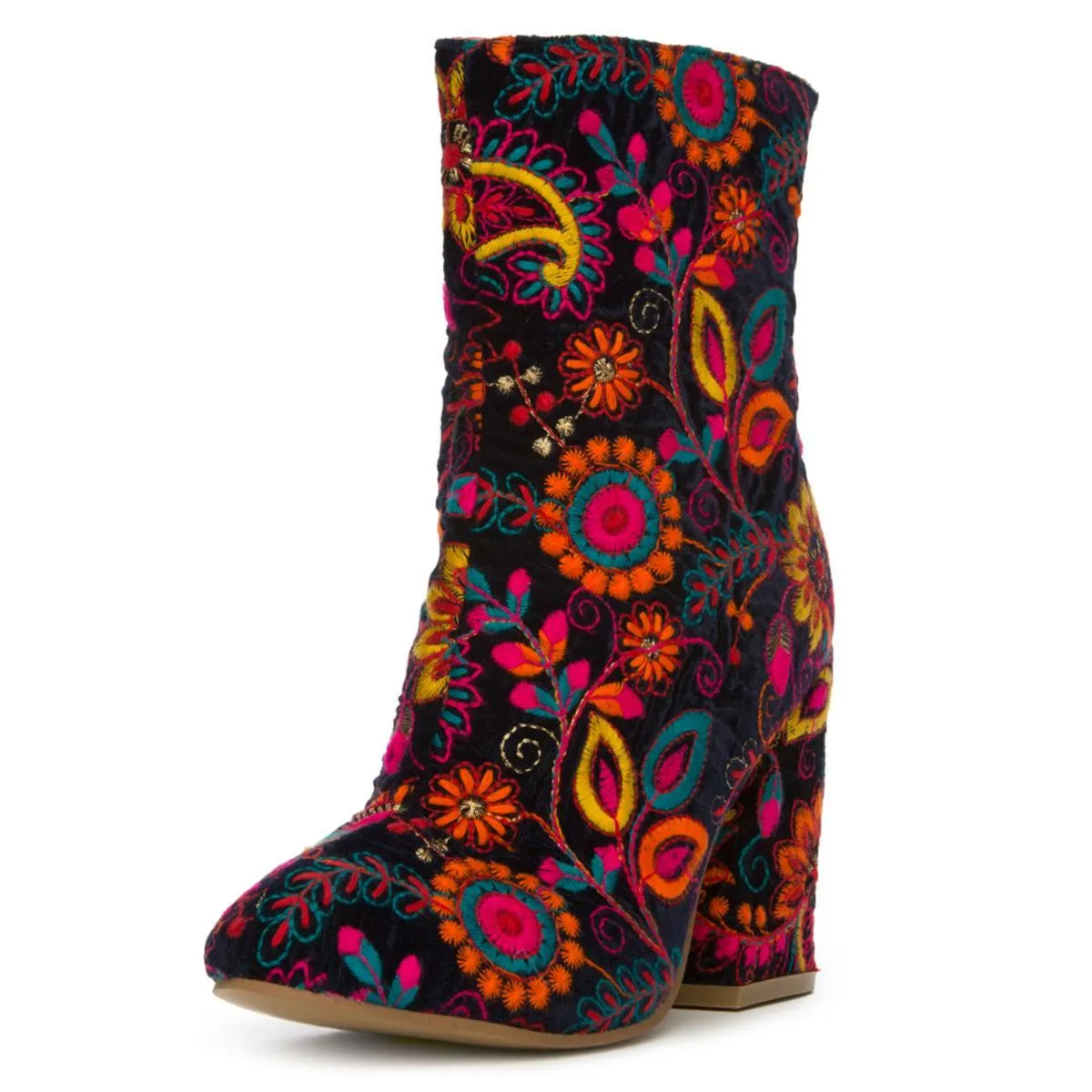 Power Navy Heeled Booties NAVY BLUE