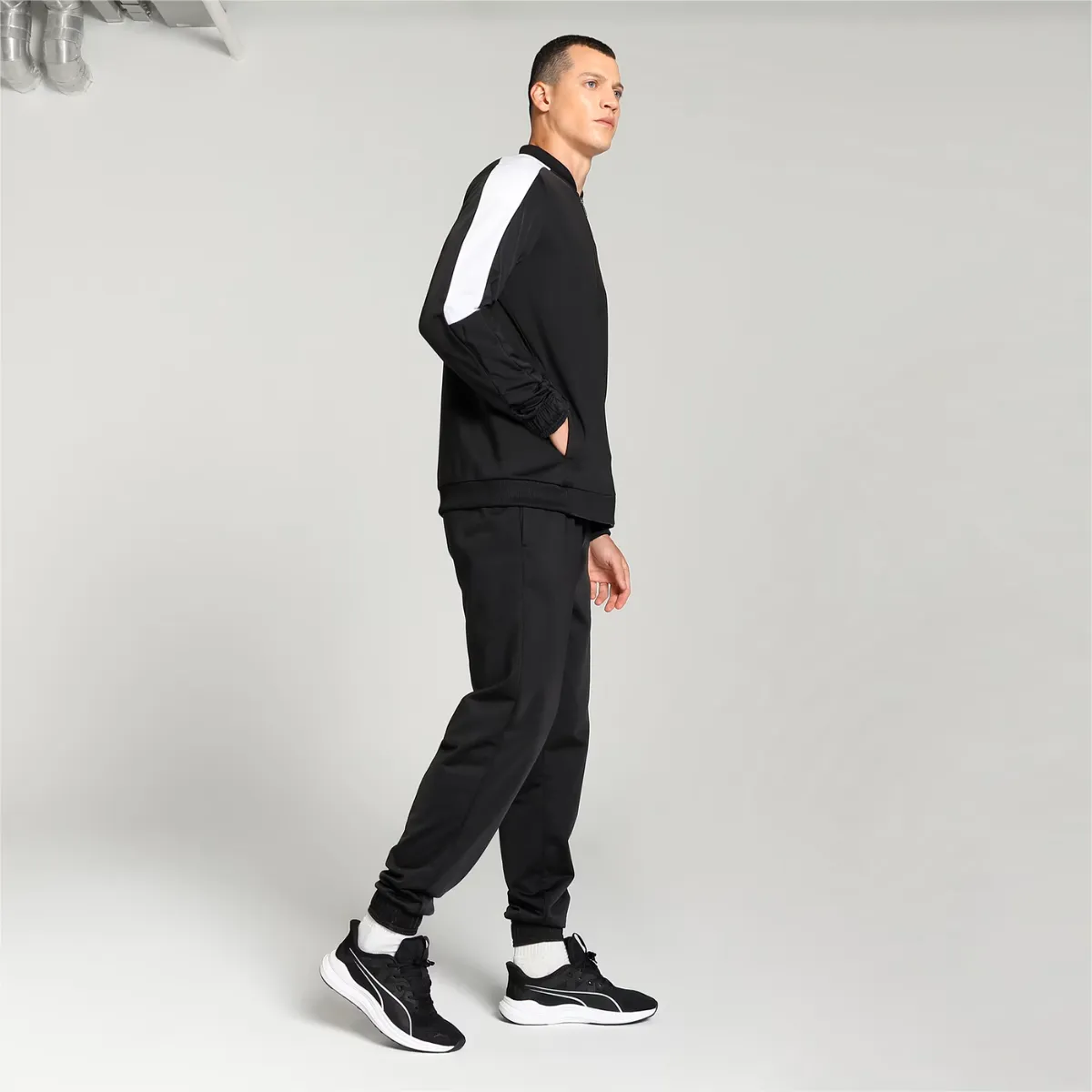 Puma Baseball Tricot Suit 677428-01 - BLKWHT