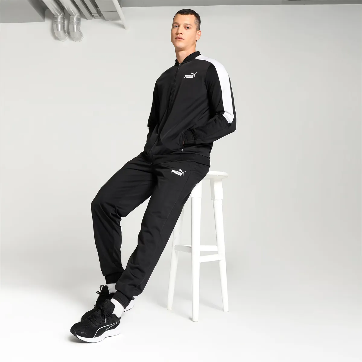 Puma Baseball Tricot Suit 677428-01 - BLKWHT