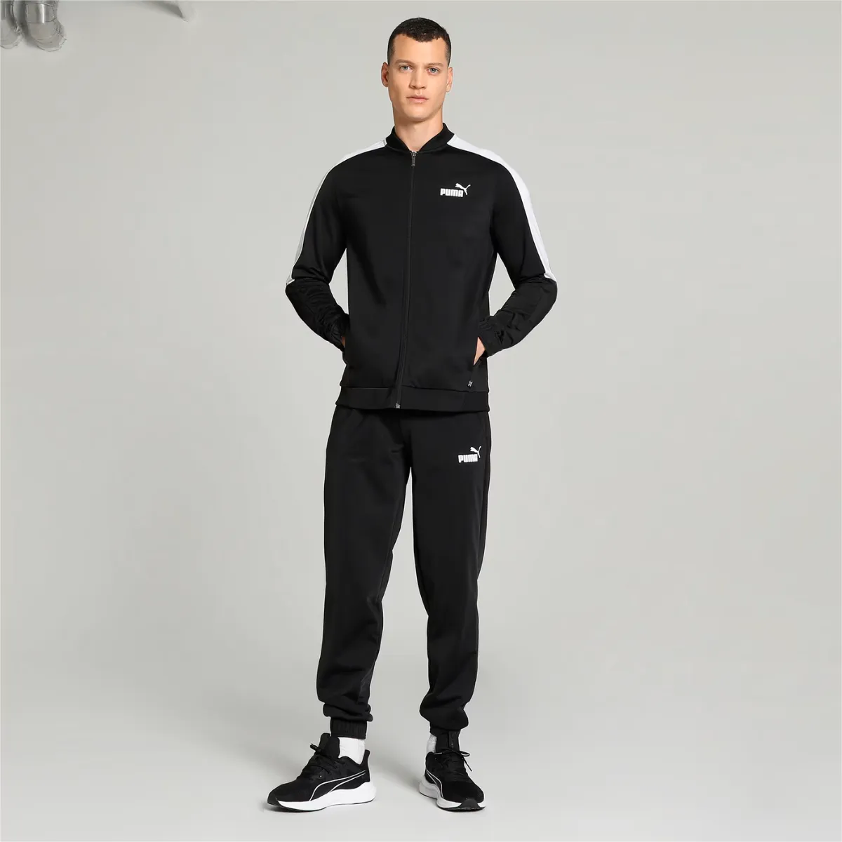 Puma Baseball Tricot Suit 677428-01 - BLKWHT