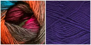 PURPLE   PEACE LILY - Calla Lily Shawl KIT