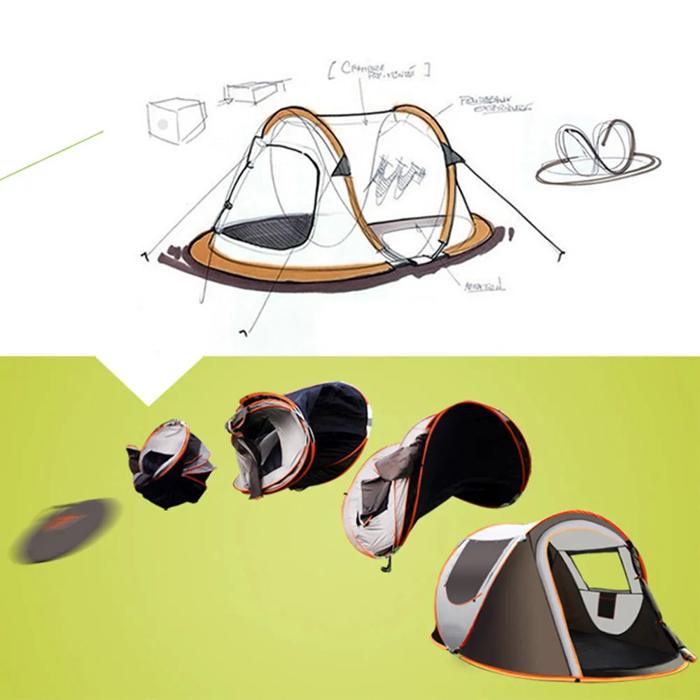 Quick EZ Pop Up Instant Unfoldable Tent | Rain Proof Ultralight Portable Camping Tent