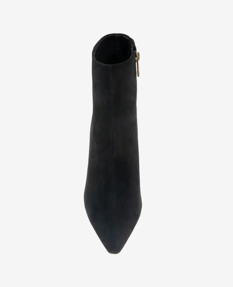 Quincy Suede Heel Ankle Bootie