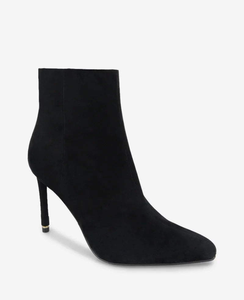 Quincy Suede Heel Ankle Bootie