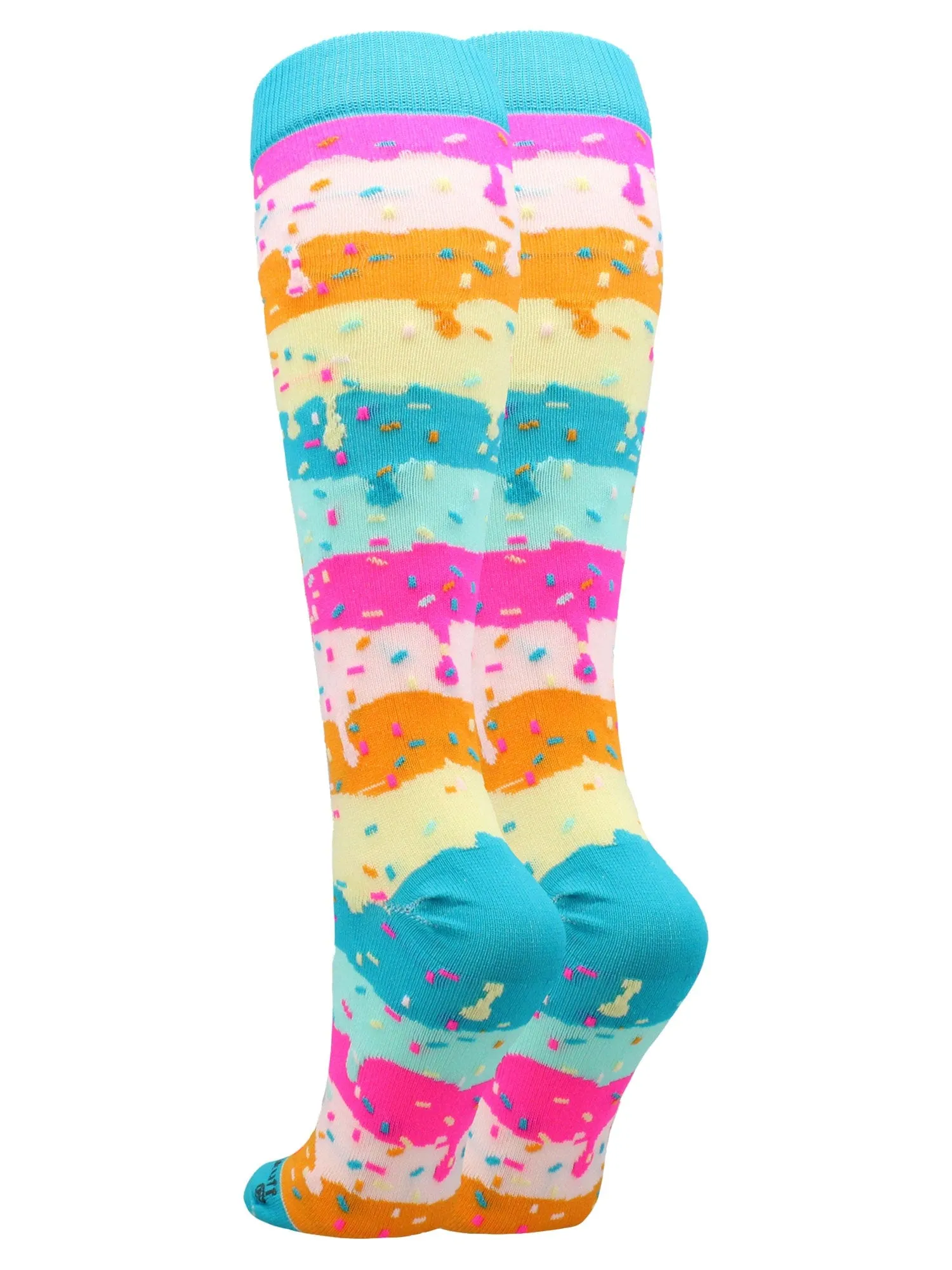 Rainbow Sprinkles Socks Over the Calf Length