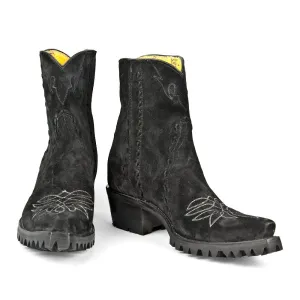 Raindance Ankle Zipper with Vibram and Stitching - Black