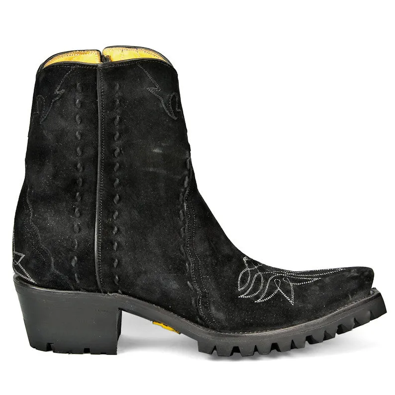Raindance Ankle Zipper with Vibram and Stitching - Black
