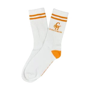 Ribbed CH Athletic Socks- Orange