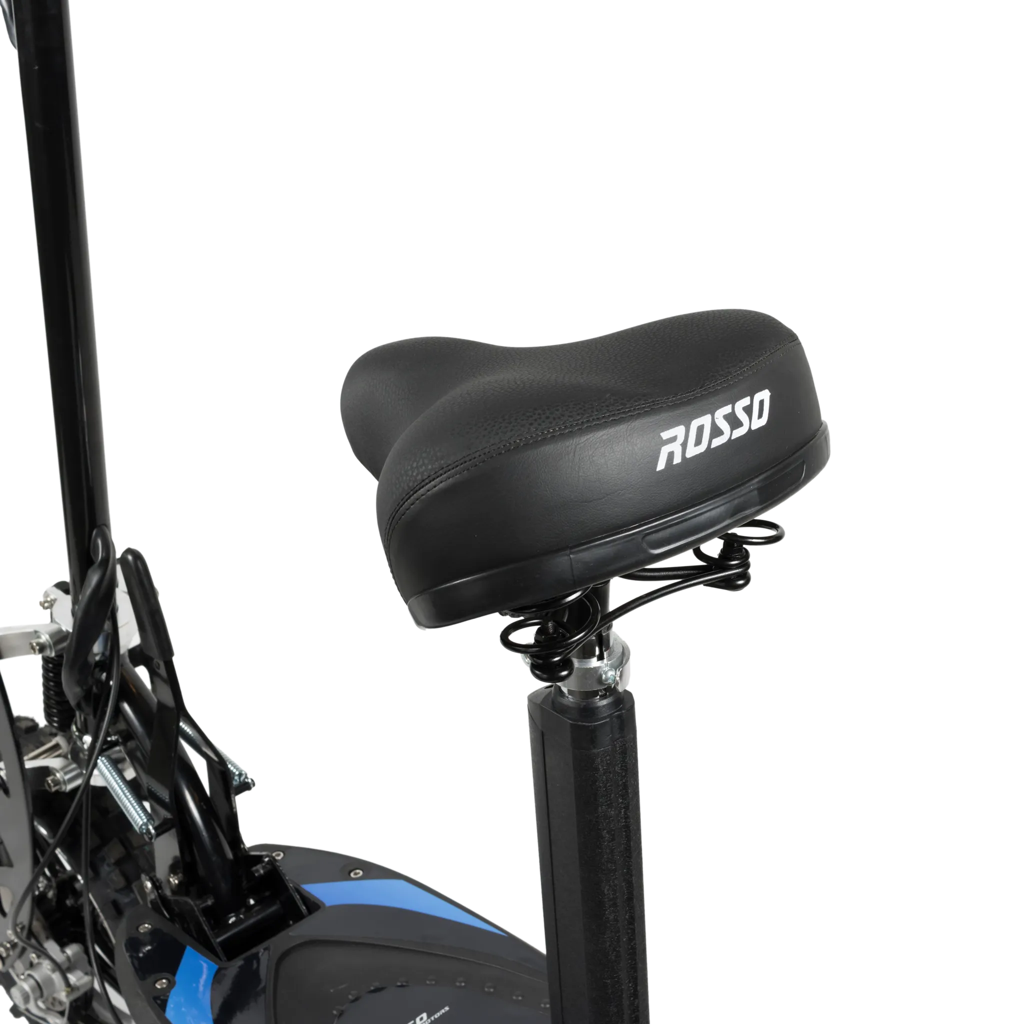 Rosso Cobra Foldable Stand Kick Electric Scooter with Seat Blue
