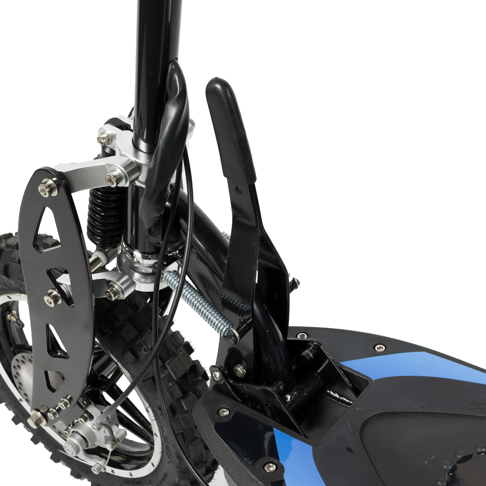 Rosso Cobra Foldable Stand Kick Electric Scooter with Seat Blue