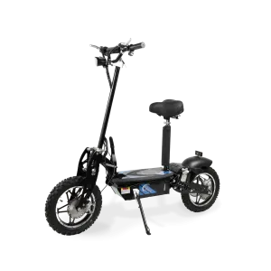 Rosso Cobra Foldable Stand Kick Electric Scooter with Seat Blue