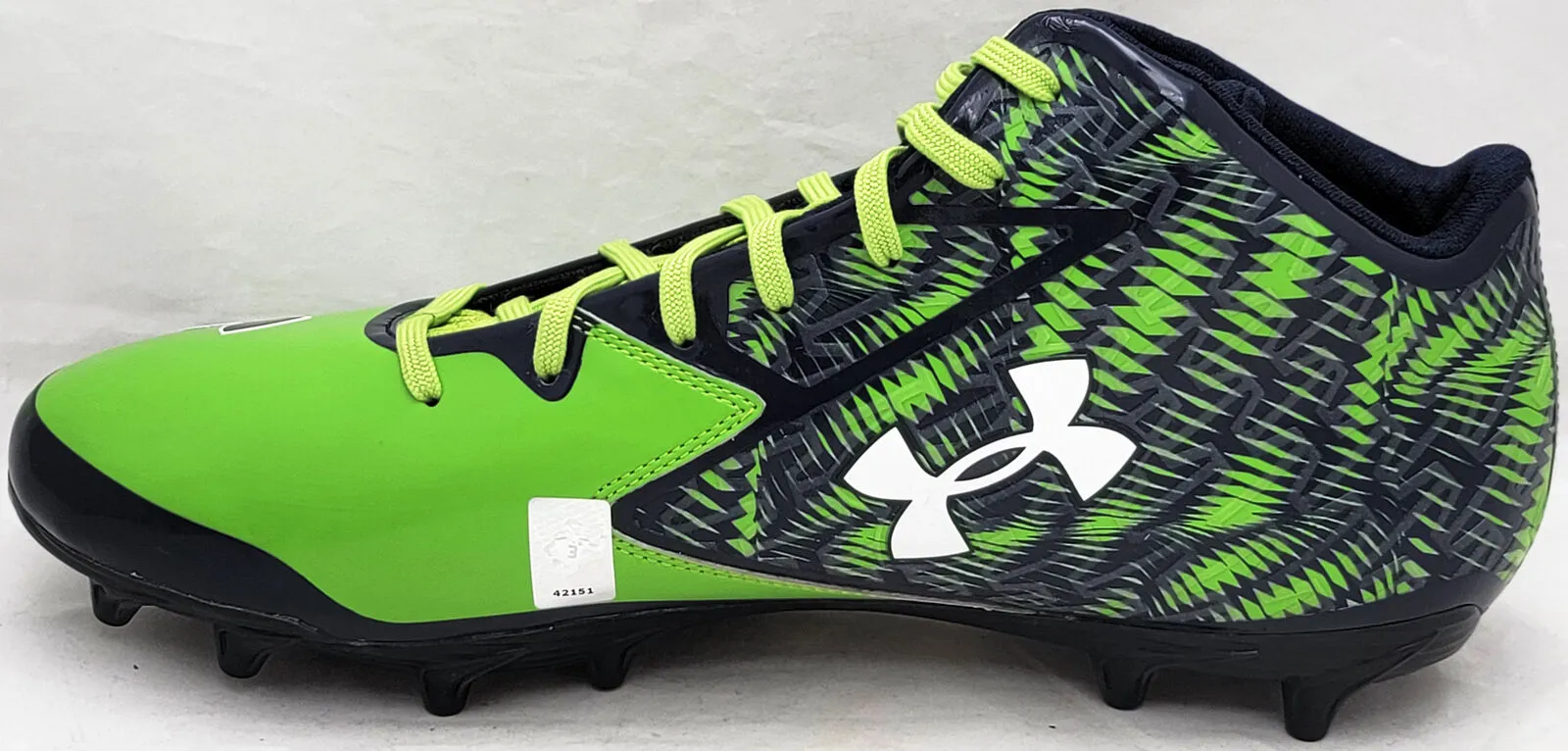 Russell Wilson Autographed Under Armor Cleats Seahawks 12.5 (Bleeding) RW 42151