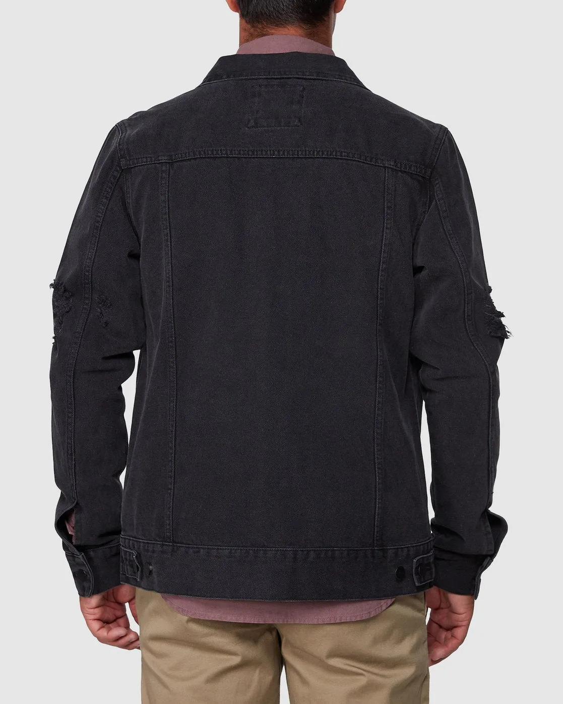 RVCA Distressed Denim Jacket