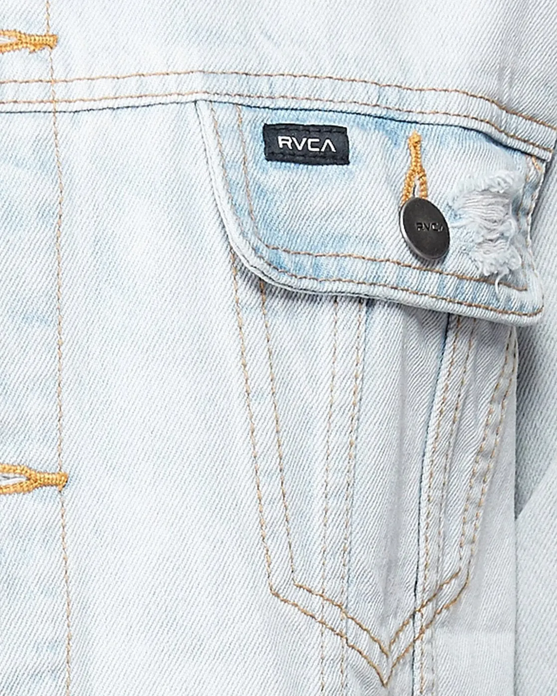 RVCA Distressed Denim Jacket