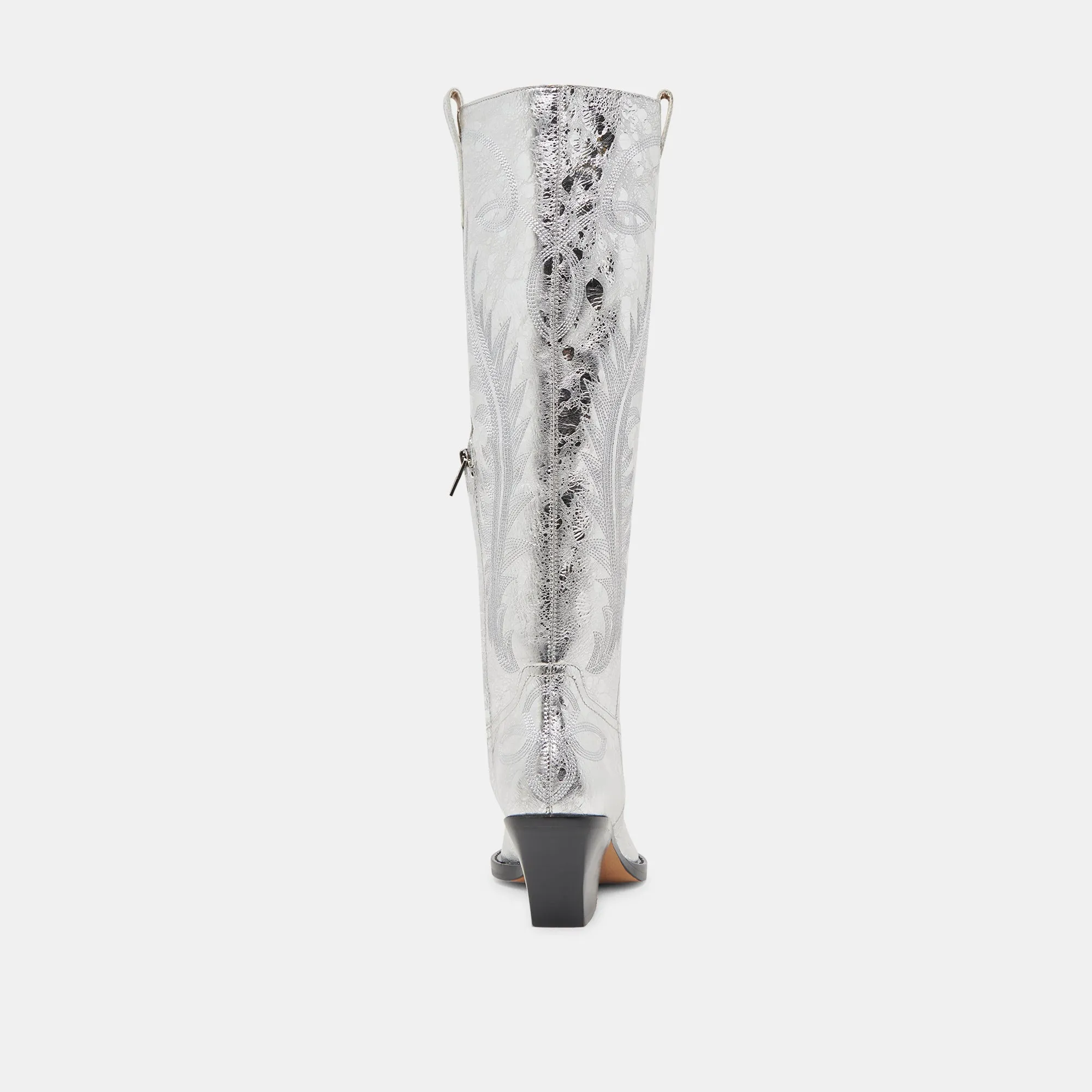 RYATT BOOTS SILVER DISTRESSED LEATHER