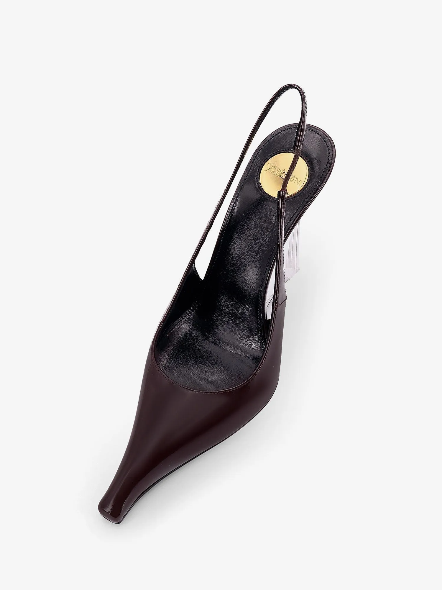 Saint Laurent Miller 110 Patent Leather Slingback Décolleté