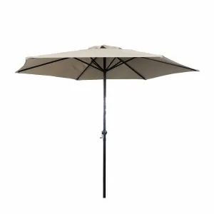 Seagull 2.7M Round Parasol Umbrella Beige