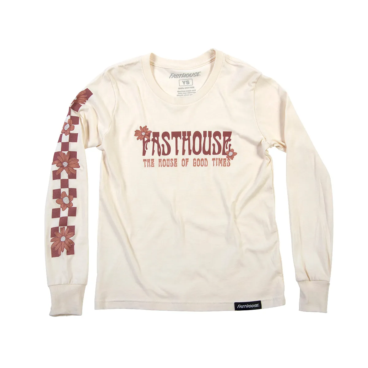 Serene Long Sleeve Girls Tee - Natural