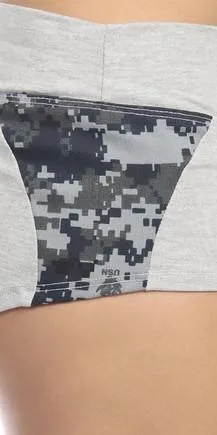 Sexy Unbroken Honor Military Navy Scrunch Back Work Out Shorts - Navy Blue/Blue