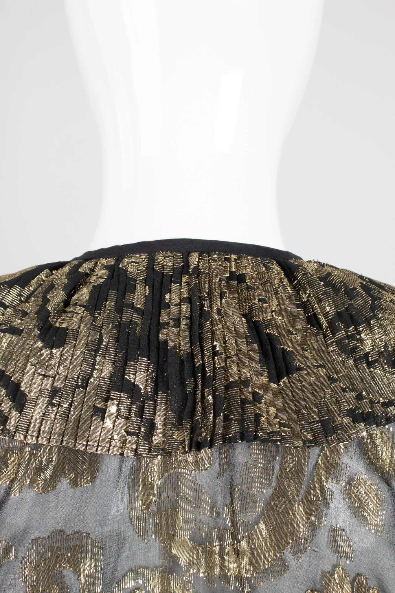 Sheer Brocade Wrap Blouse
