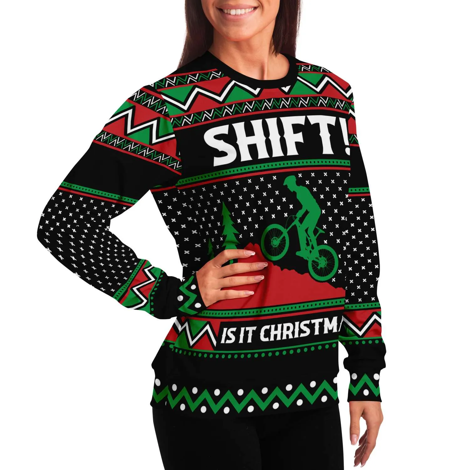 Shift It's Christmas - Athletic Sweatshirt