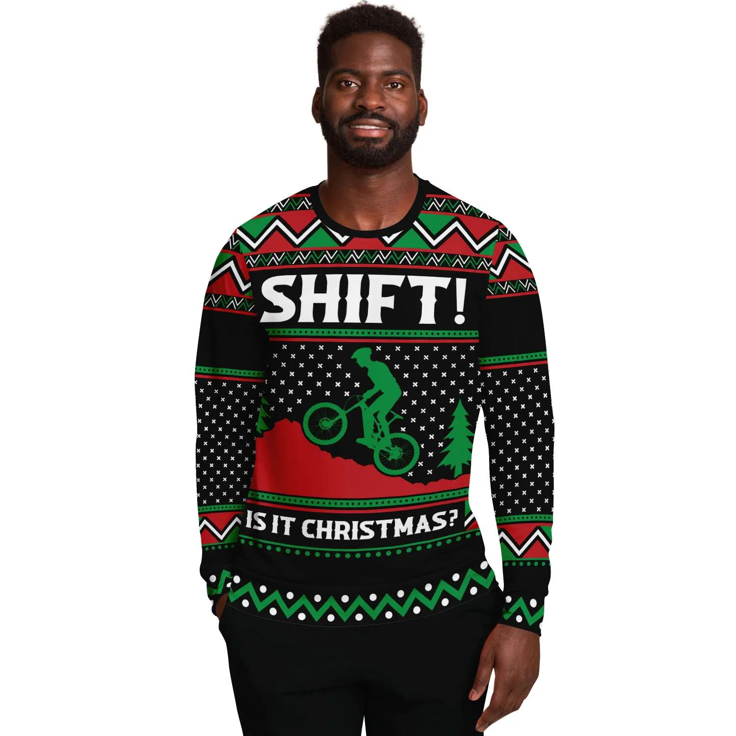 Shift It's Christmas - Athletic Sweatshirt