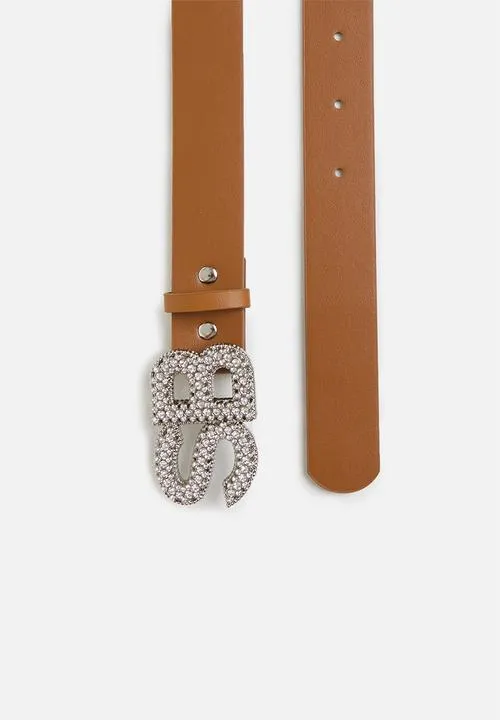 Sissyboy Bling Belt Tan